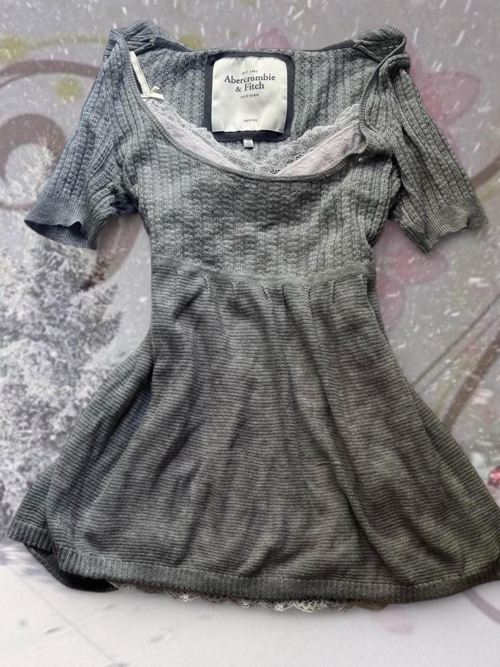 Vintage Abercrombie Knit Babydoll Top